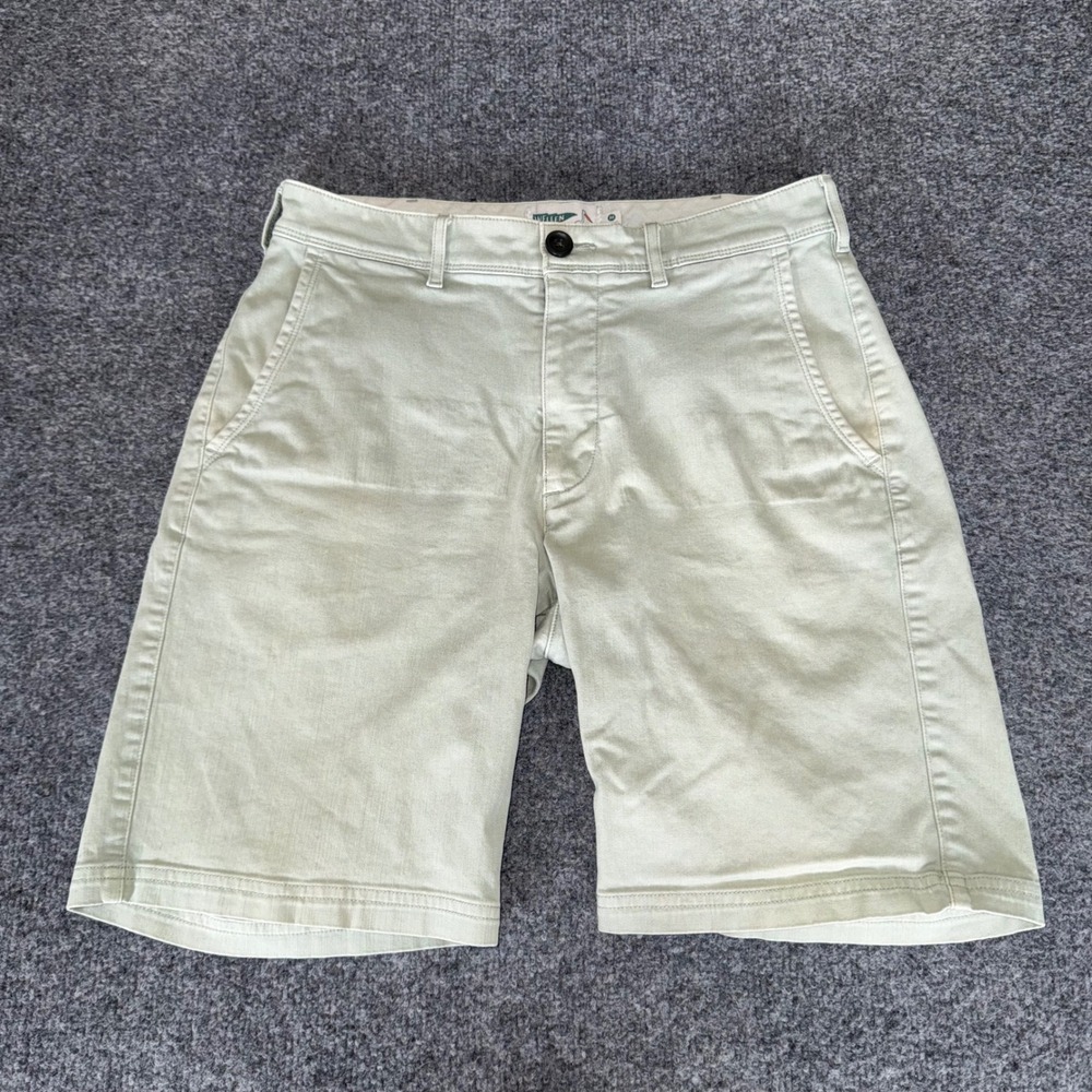Wellen Shorts Mens Size 30 Green Chino Casual Summer‎ Outdoor Everyday Comfort